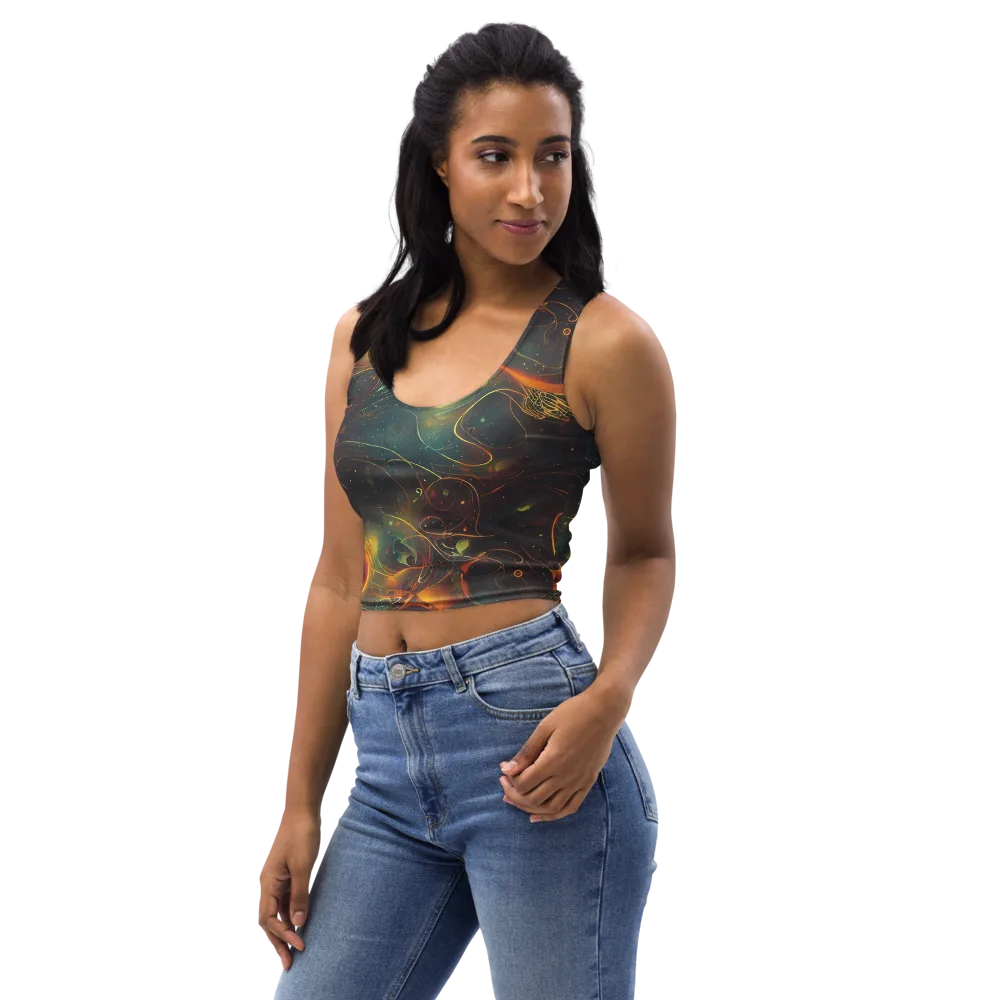 Templesmith Twirl on Crop Top — Left Front