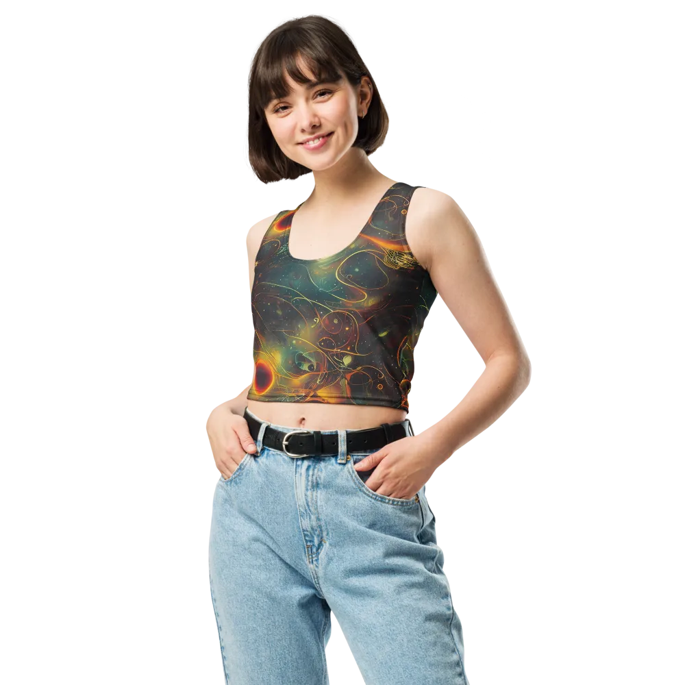 Templesmith Twirl on Crop Top — Front