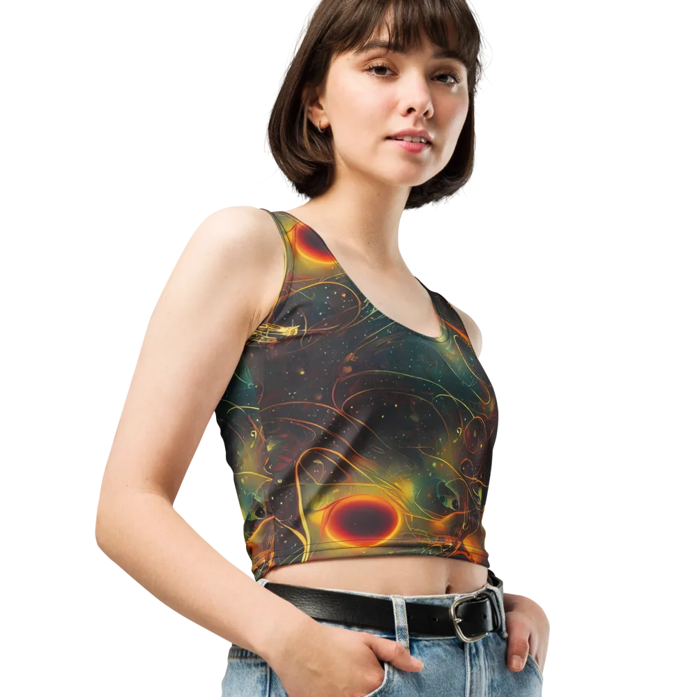 Templesmith Twirl on Crop Top — Right Front