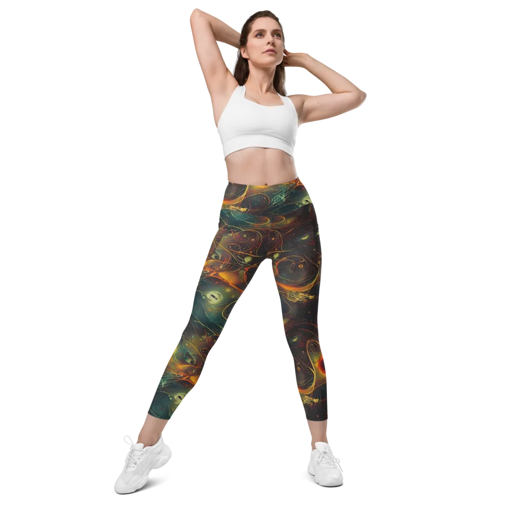 Templesmith Twirl on Leggings with Pockets — Front