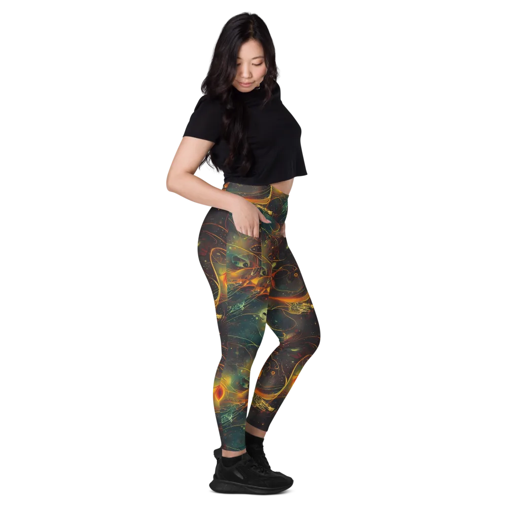 Templesmith Twirl on Leggings with Pockets — Right