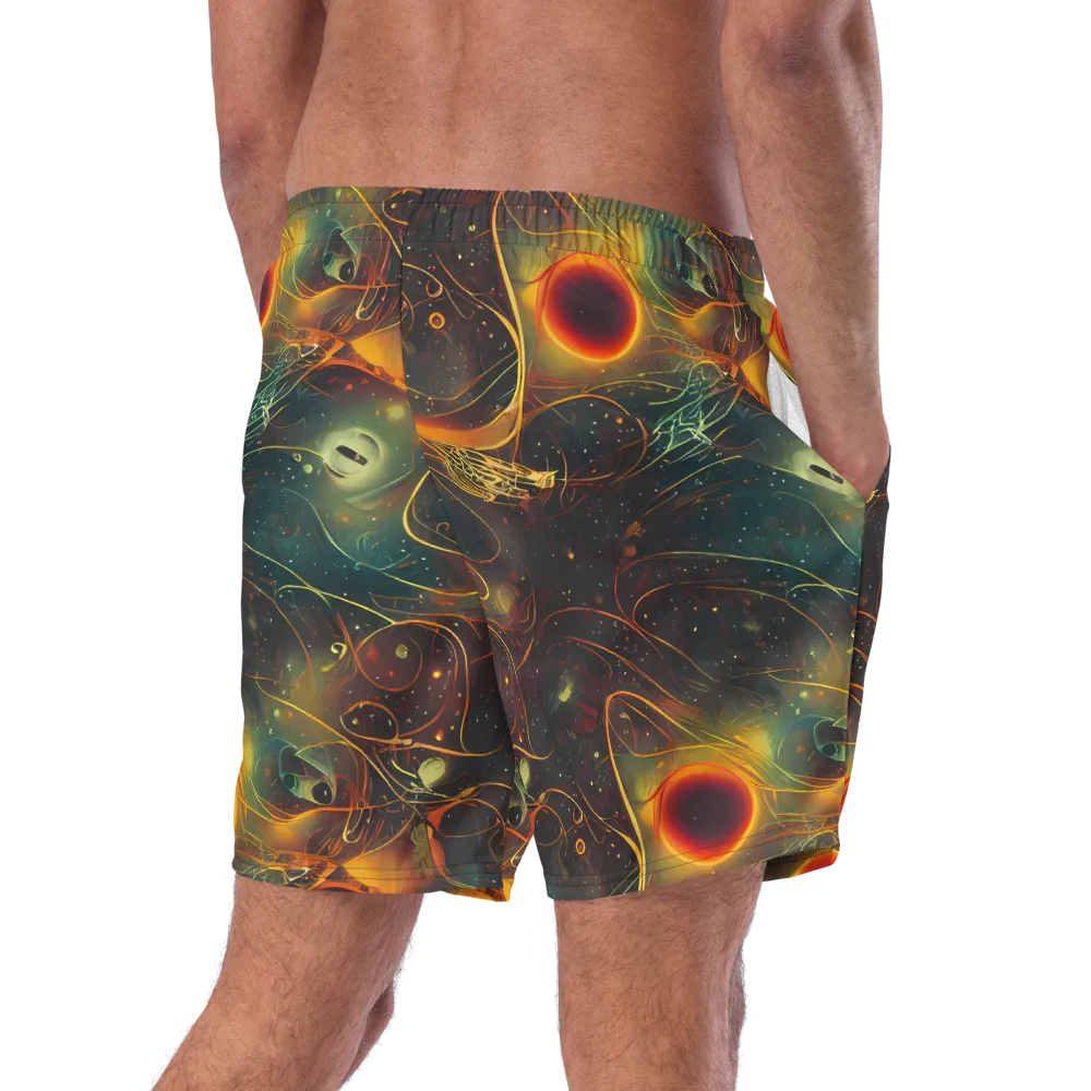 Templesmith Twirl on Swim Trunks — Right Back