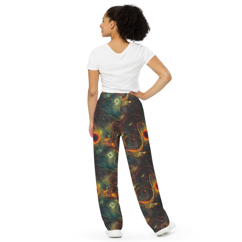 Templesmith Twirl on Wide-Leg Pants — Back