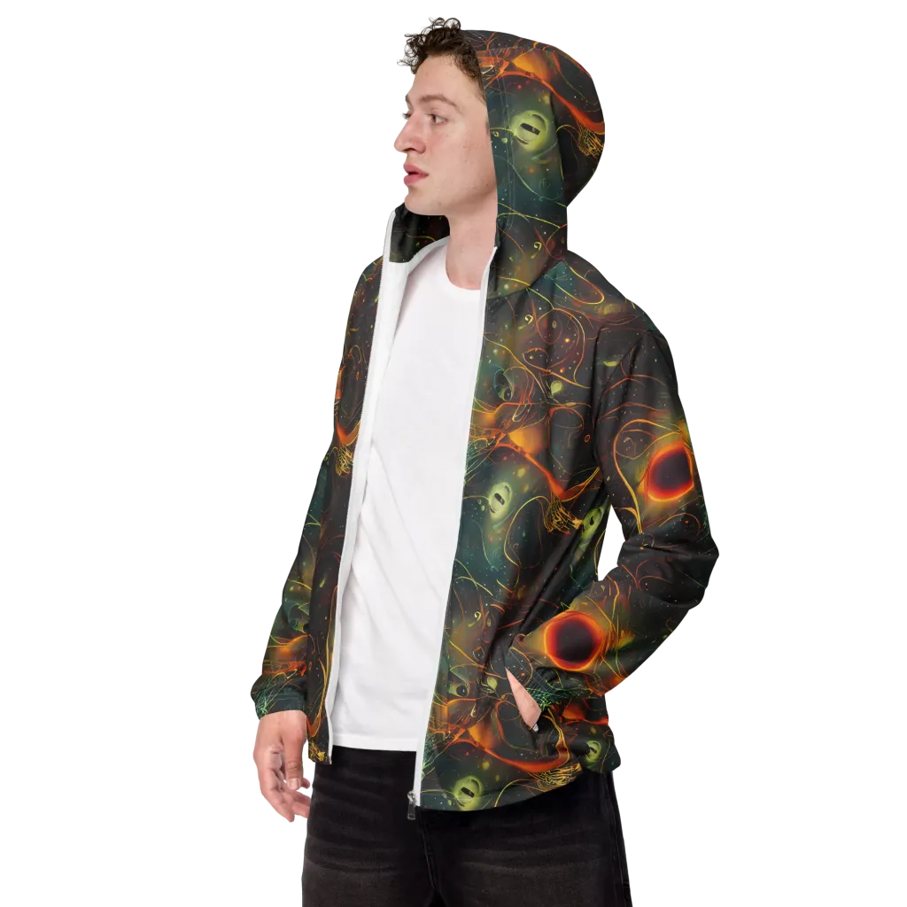 Templesmith Twirl on Men's Windbreaker — Left Front