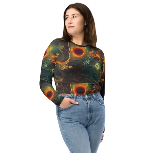 Templesmith Twirl on a Long Sleeve Crop Top