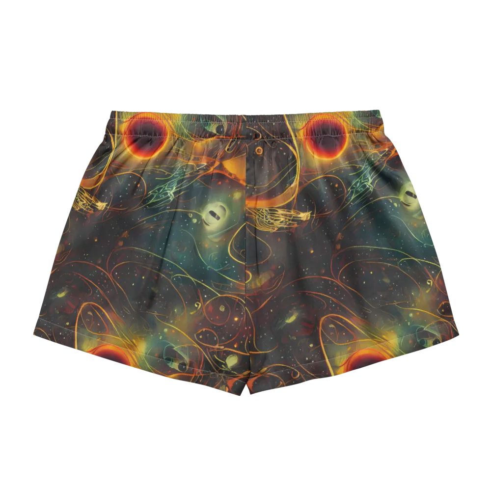 Templesmith Twirl on Women's Pajama Shorts — Back