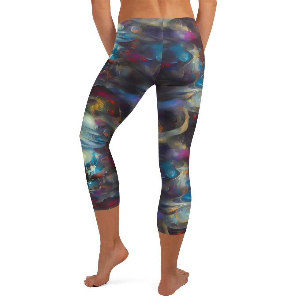 Abyssal Whisper on Capri Leggings — Back