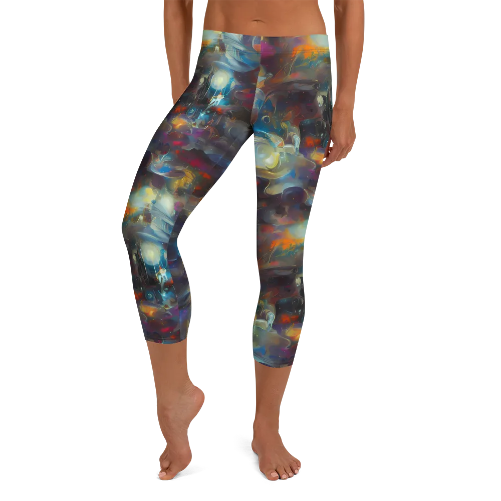 Abyssal Whisper on Capri Leggings — Front