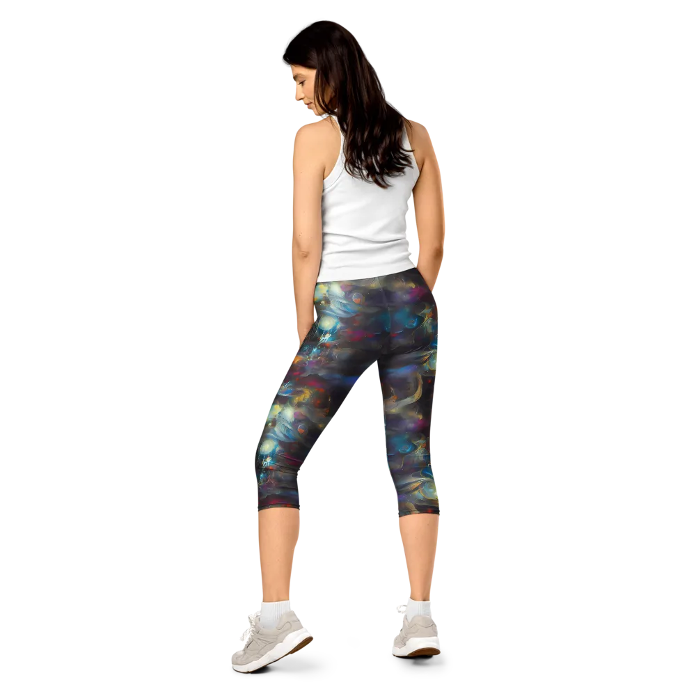 Abyssal Whisper on Capri Leggings — Back