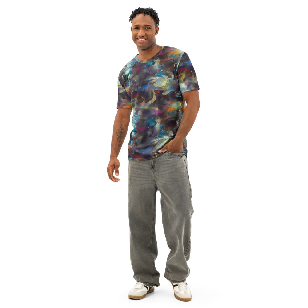 Abyssal Whisper on Men's Cotton Crew Neck T-Shirt — Front