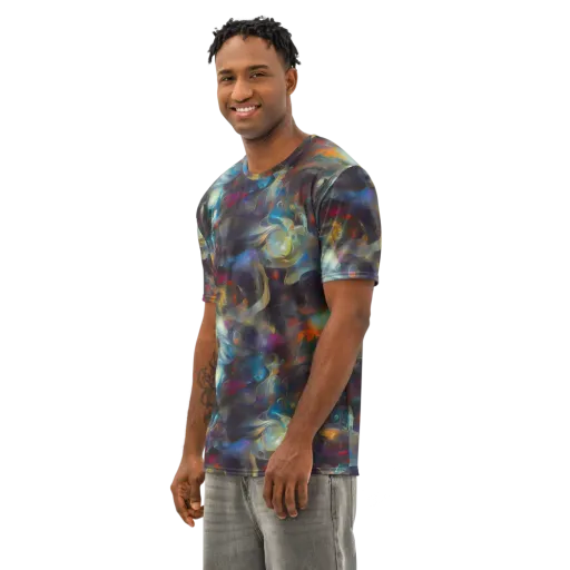 Abyssal Whisper on a Men's Cotton Crew Neck T-Shirt