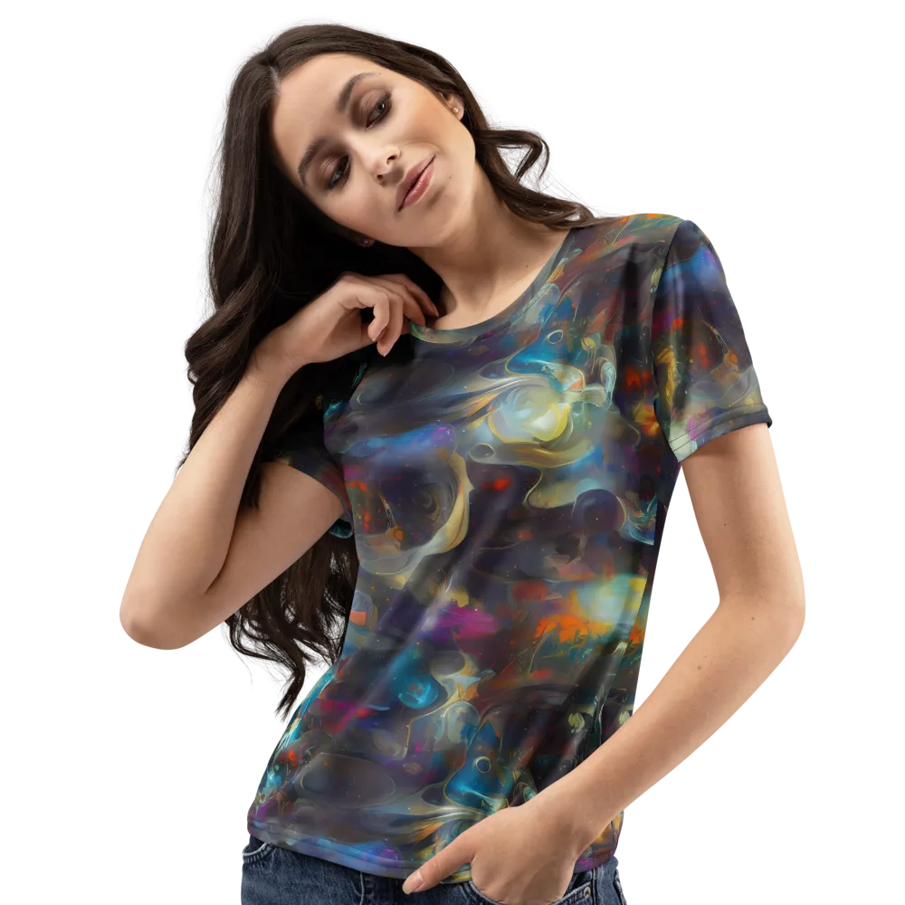 Abyssal Whisper on Women's Crew Neck T-Shirt — Left Front