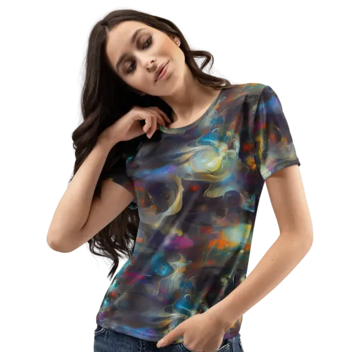Abyssal Whisper on a Women's Crew Neck T-Shirt