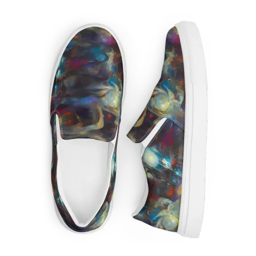 Abyssal Whisper on a Men's Slip-On Canvas Shoes