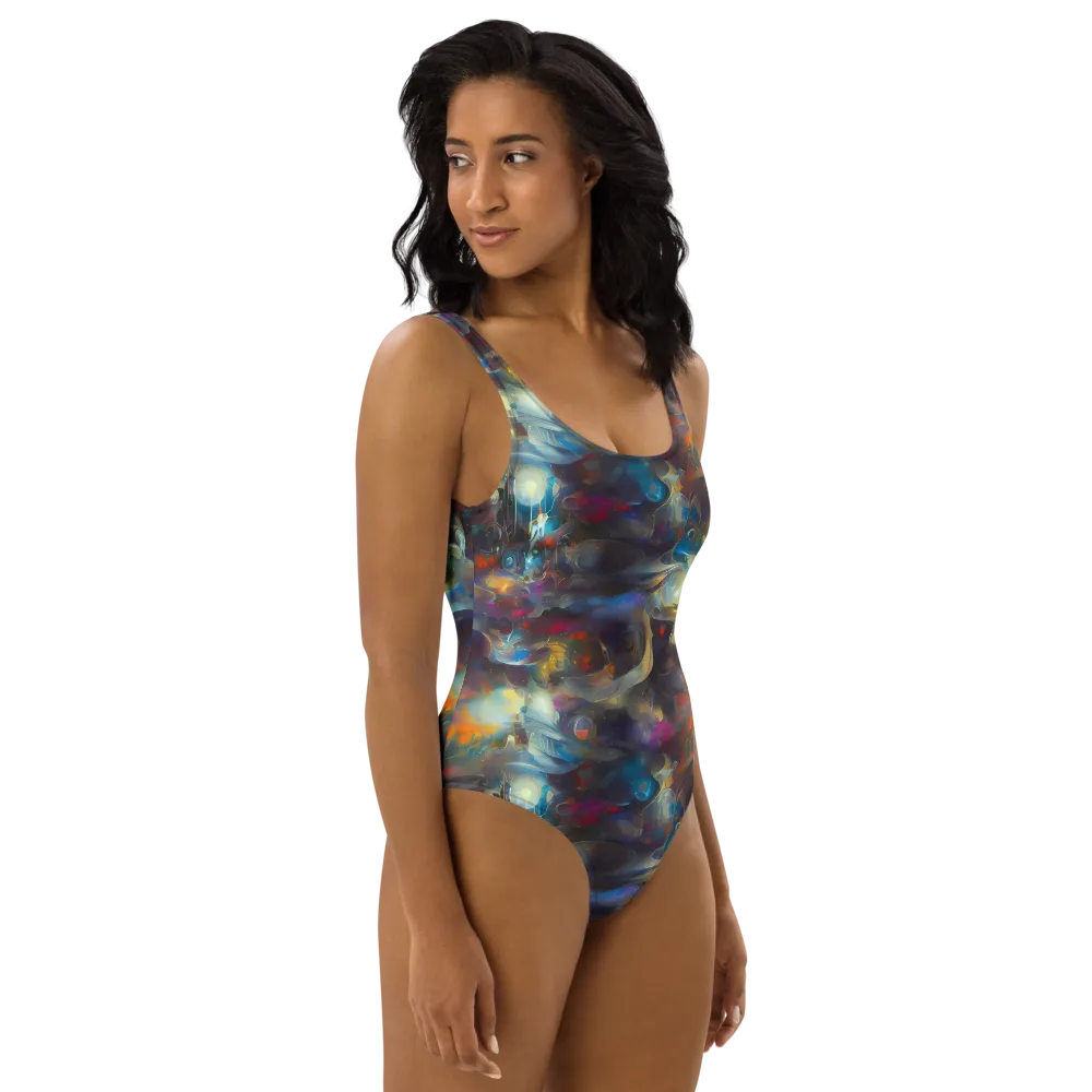 Abyssal Whisper on One-Piece Swimsuit — Right