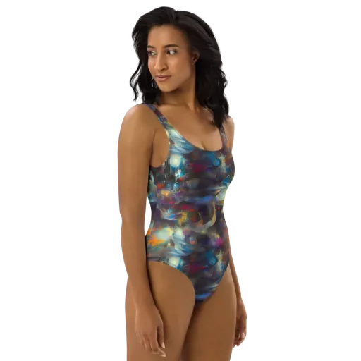 Abyssal Whisper on a One-Piece Swimsuit