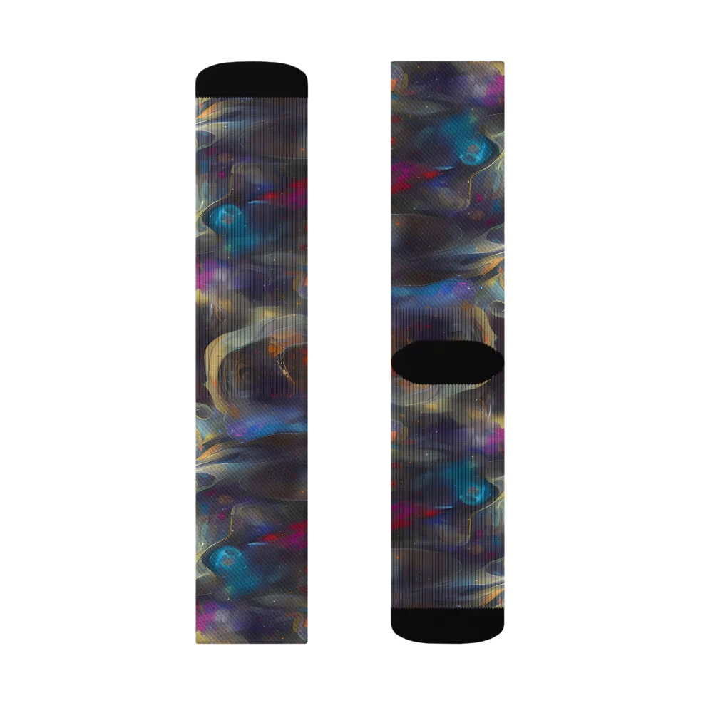 Abyssal Whisper on Socks — Left Sock
