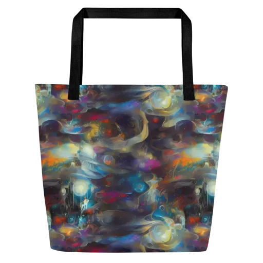 Abyssal Whisper on a Large Tote Bag W/ Pocket