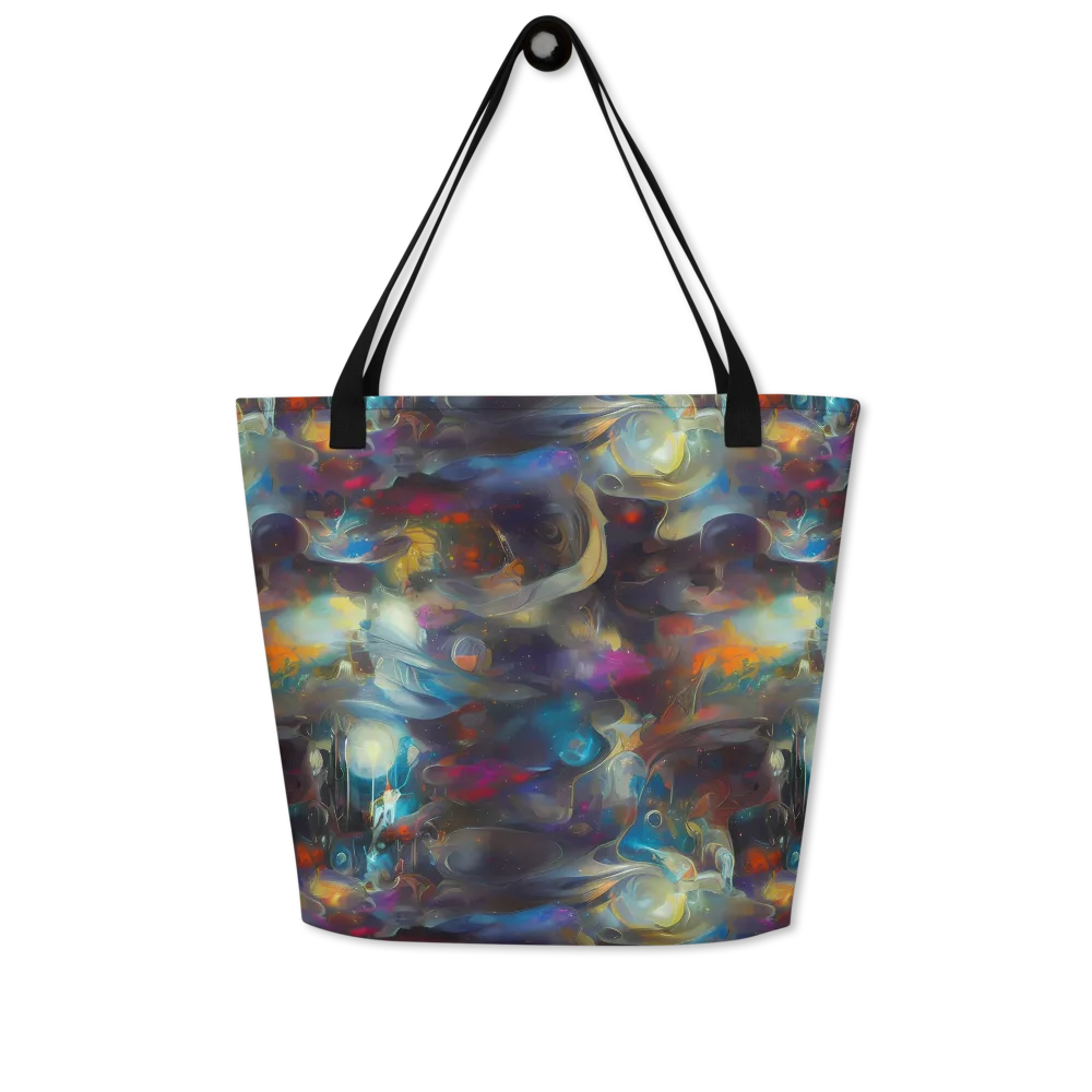 Abyssal Whisper on Large Tote Bag W/ Pocket — Front