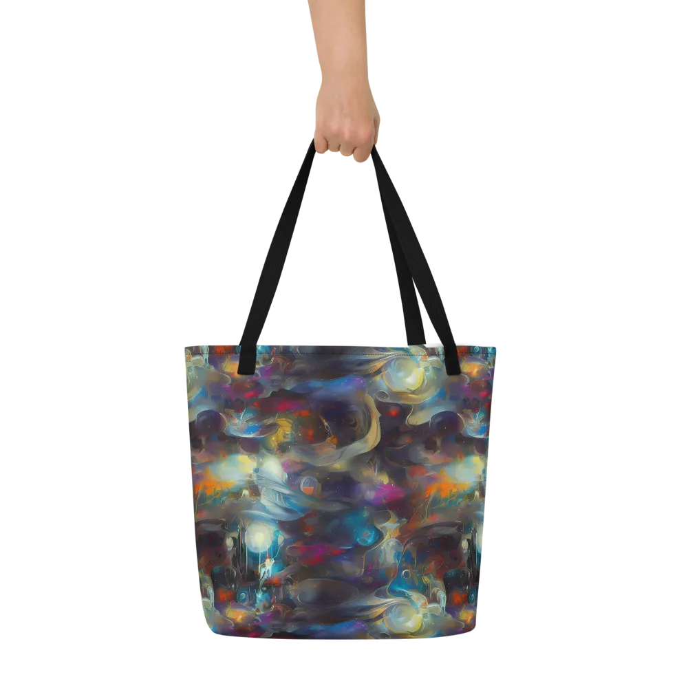 Abyssal Whisper on Large Tote Bag W/ Pocket — Front