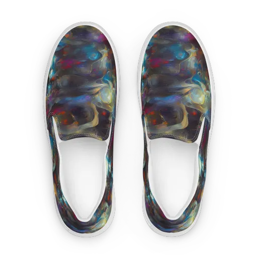 Abyssal Whisper on a Women's Slip-On Canvas Shoes