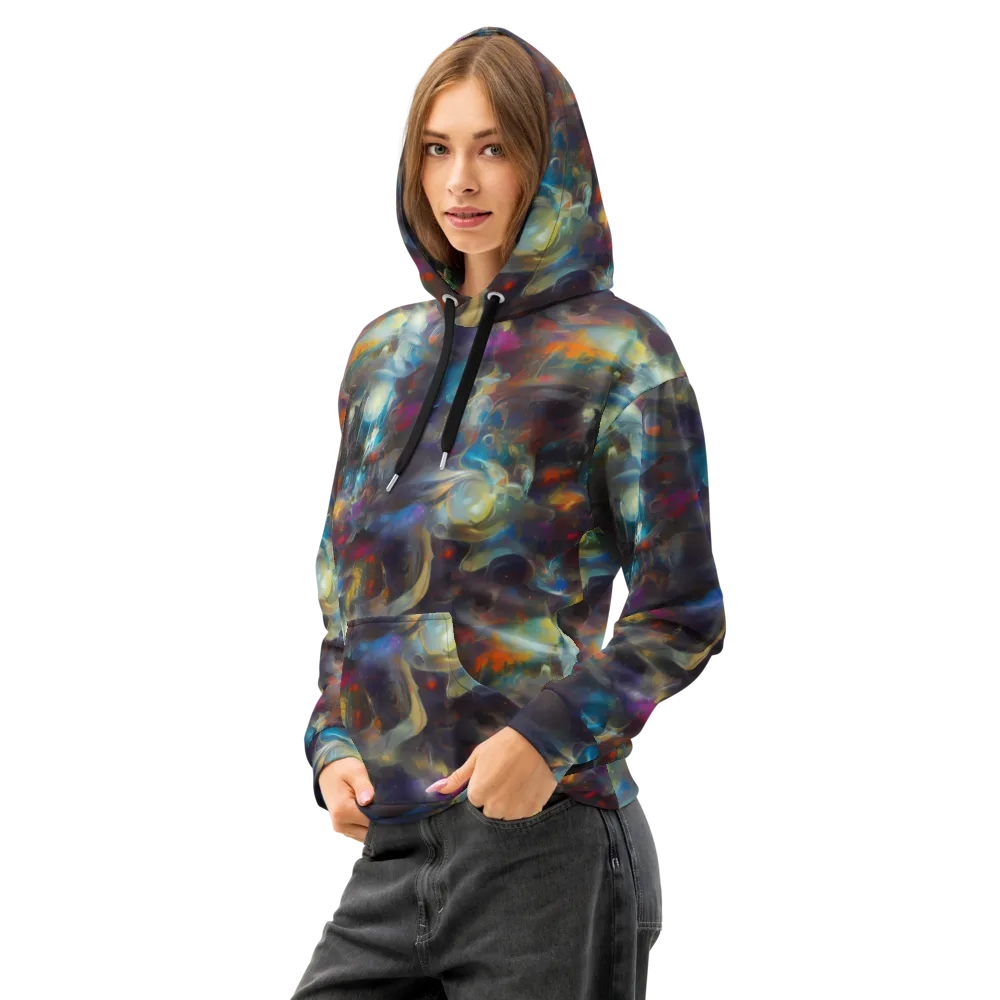 Abyssal Whisper on Cotton Hoodie — Left Front