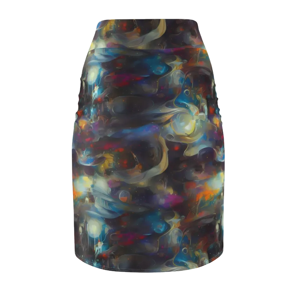 Abyssal Whisper on Pencil Skirt — Back