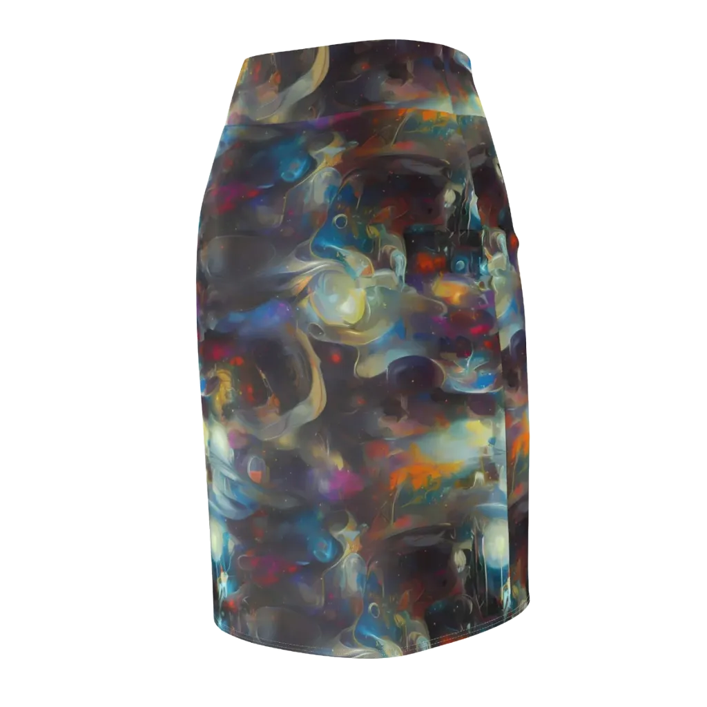 Abyssal Whisper on Pencil Skirt — Back Side