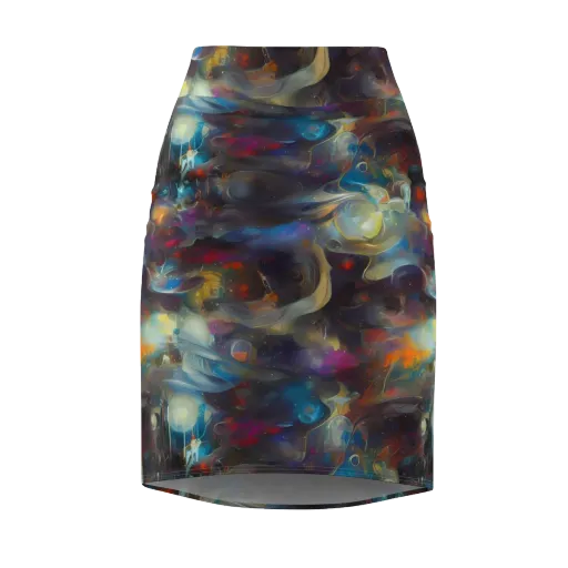 Abyssal Whisper on a Pencil Skirt