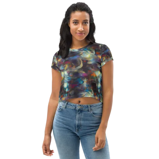 Abyssal Whisper on a Crop Tee