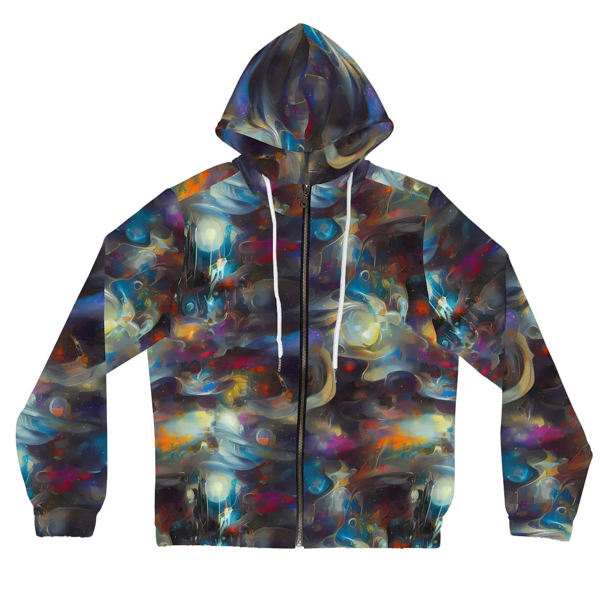 Abyssal Whisper on Women's Full-Zip Hoodie — Front