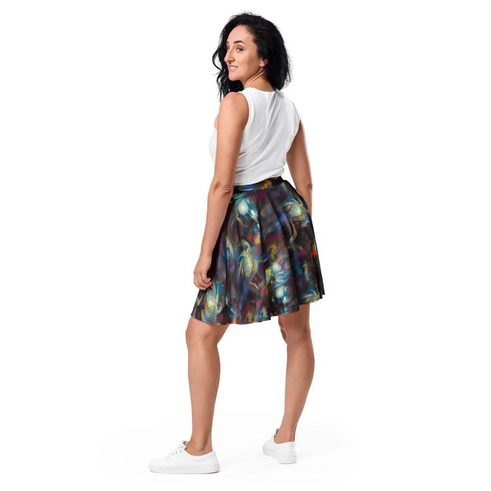 Abyssal Whisper on Skater Skirt — Back
