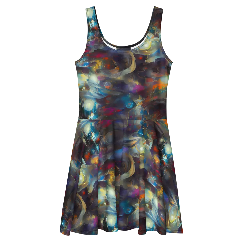 Abyssal Whisper on Skater Dress — Front