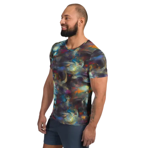 Abyssal Whisper on a Men's Athletic T-Shirt