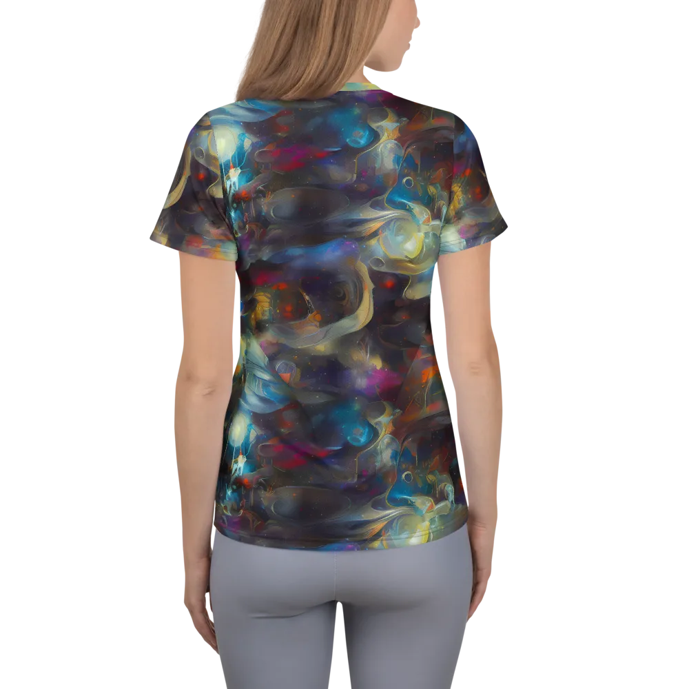 Abyssal Whisper on Women's Athletic T-Shirt — Back