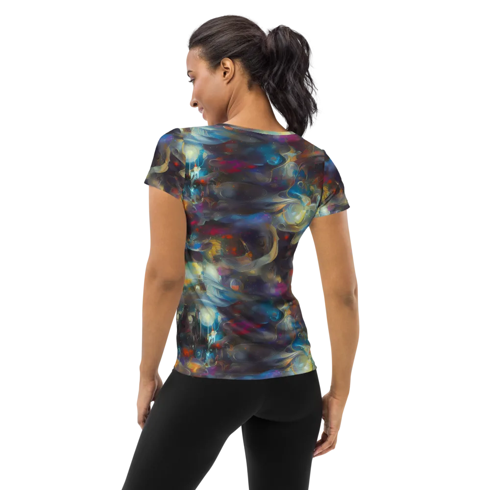 Abyssal Whisper on Women's Athletic T-Shirt — Back