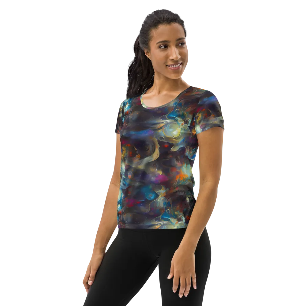 Abyssal Whisper on Women's Athletic T-Shirt — Left