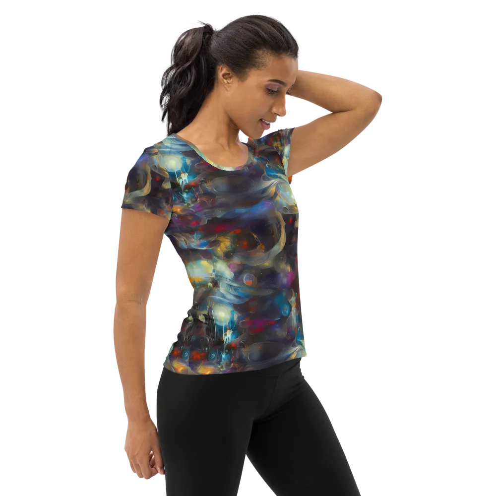 Abyssal Whisper on Women's Athletic T-Shirt — Right