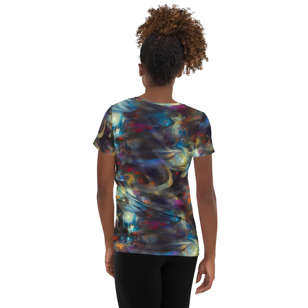 Abyssal Whisper on Women's Athletic T-Shirt — Back
