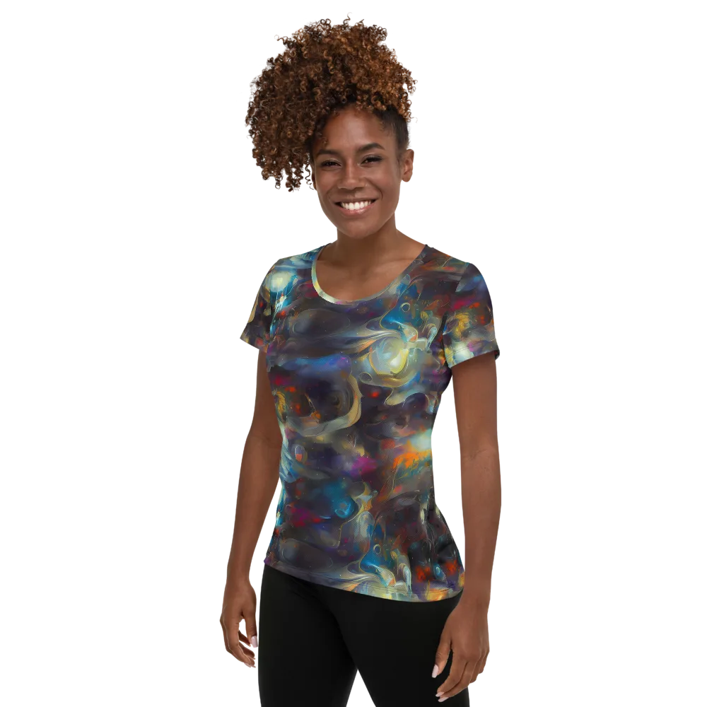 Abyssal Whisper on Women's Athletic T-Shirt — Left