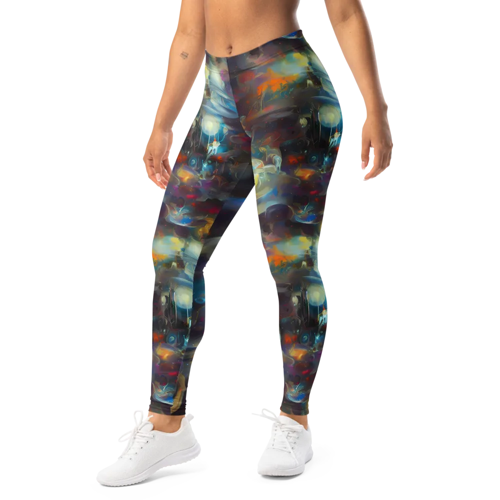 Abyssal Whisper on Leggings — Left Front