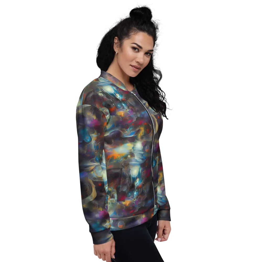 Abyssal Whisper on Bomber Jacket — Right