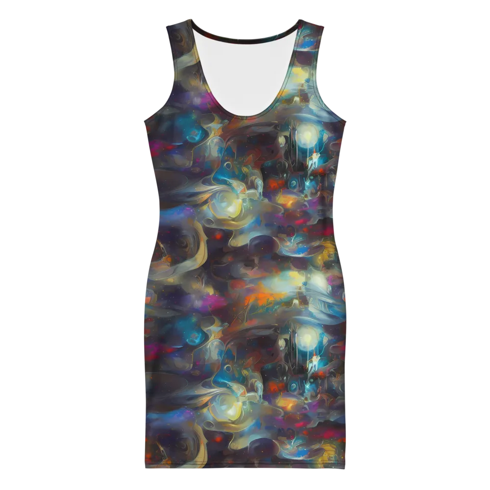 Abyssal Whisper on Bodycon Dress — Front