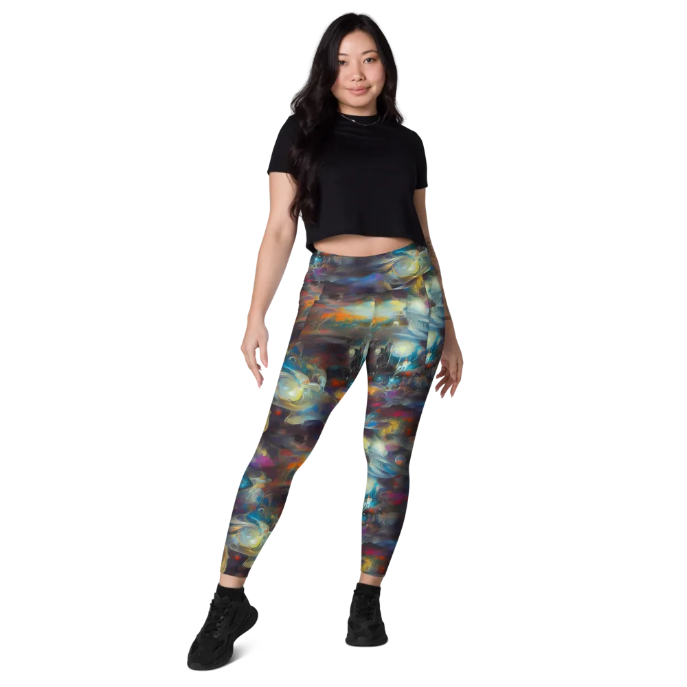 Abyssal Whisper on Leggings with Pockets — Front