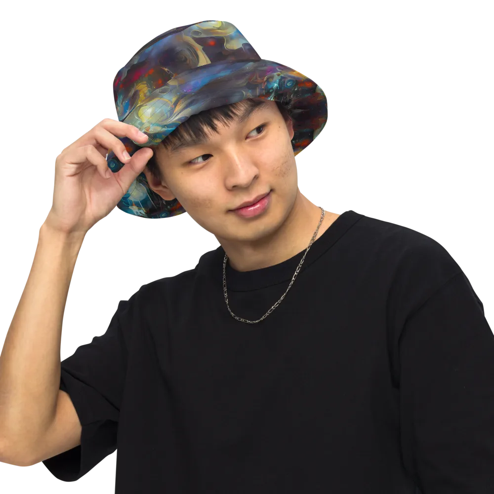 Abyssal Whisper on Reversible Bucket Hat — Front Inside