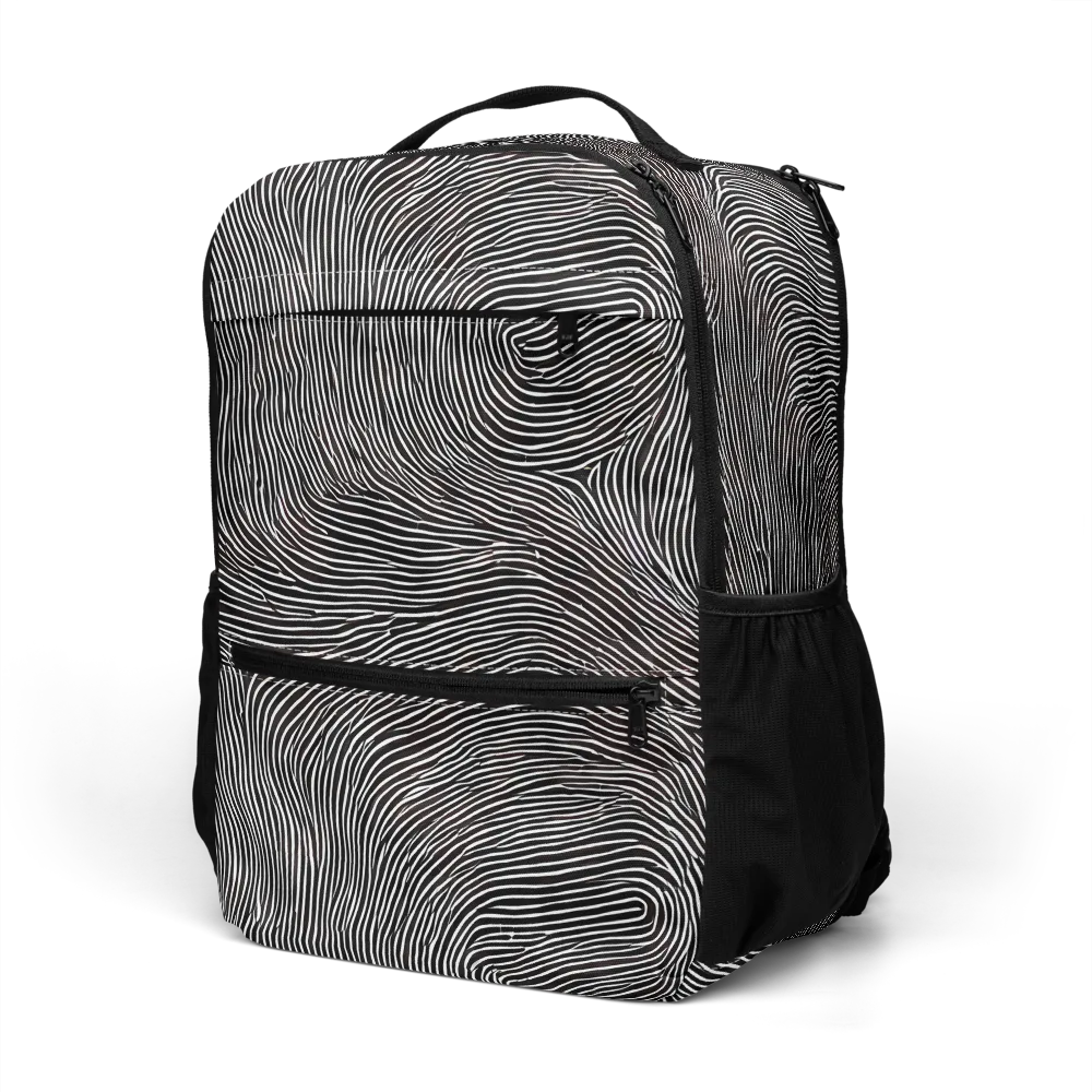 Silent Currents on Utility Backpack — Left Front