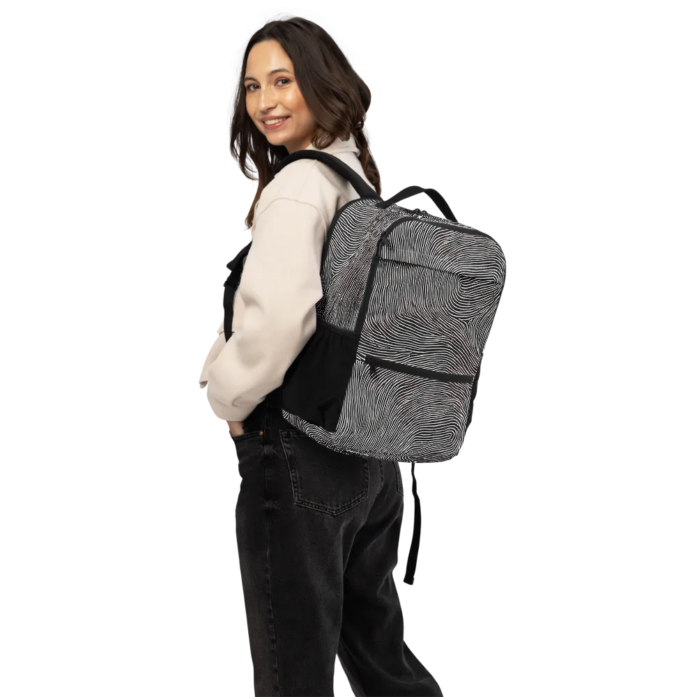 Silent Currents on Utility Backpack — Back