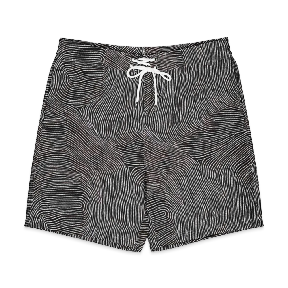Silent Currents on Men's Board Shorts — Front