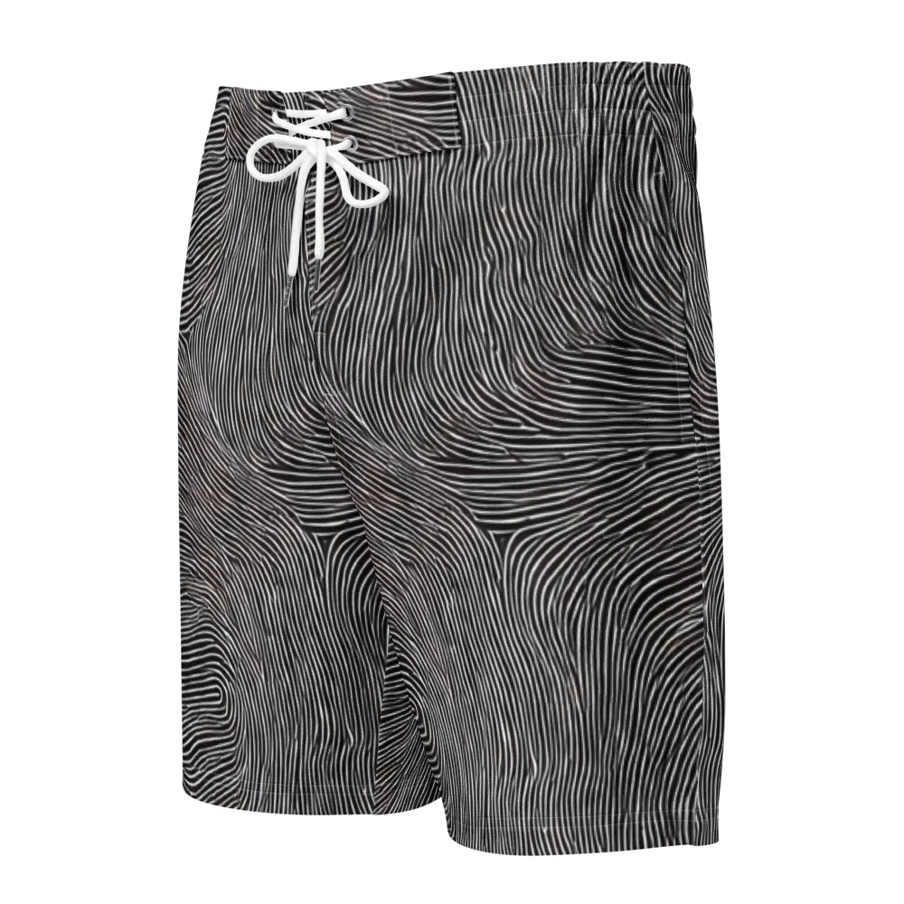 Silent Currents on Men's Board Shorts — Front