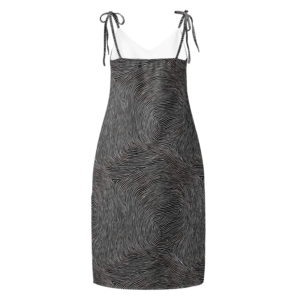 Silent Currents on Slip Dress — Back